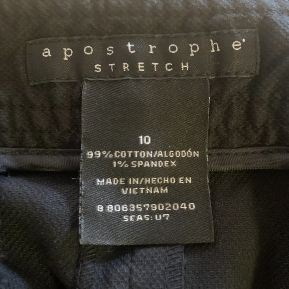 Apostrophe Essentials | Black Knee-Length Pencil Skirt | Sz 10 - Picture 8 of 11